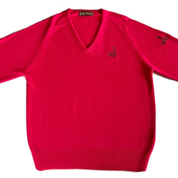 Lyle & Scott Pinehurst Pink Embroidered Golf PGA Championship Sweater Med (43) - Picture 6 of 11